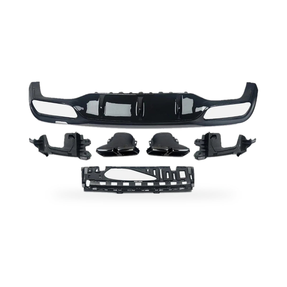 Rear Diffuser with Tips – Mercedes E-Class W213 AMG Line (2017–20)